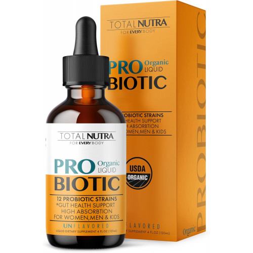 Рідкий пробіотик для жінок, чоловіків і дітей – USDA Organic Acidophilus Probiotic Liquid & Alfalfa Blend – Веганський пробіотик для здоров’я кишечника – Молочні продукти, глютен, цукор і пероральні пробіотики без ГМО Рідкий пробіотик для жінок, чоловіків і дітей – USDA Organic Acidophilus Probiotic Liquid & Alfalfa Blend – Веганський пробіотик для здоров’я кишечника – Молочні продукти, глютен, цукор і пероральні пробіотики без ГМО