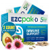 EZC Pak+D 5-Day Tapered Immune System Booster - вітамінна добавка для підтримки імунітету, ехінацея, цинк, вітамін C і вітамін D, підтримка імунної системи для дорослих (упаковка з 2 шт.) EZC Pak+D 5-Day Tapered Immune System Booster - вітамінна добавка для підтримки імунітету, ехінацея, цинк, вітамін C і вітамін D, підтримка імунної системи для дорослих (упаковка з 2 шт.)