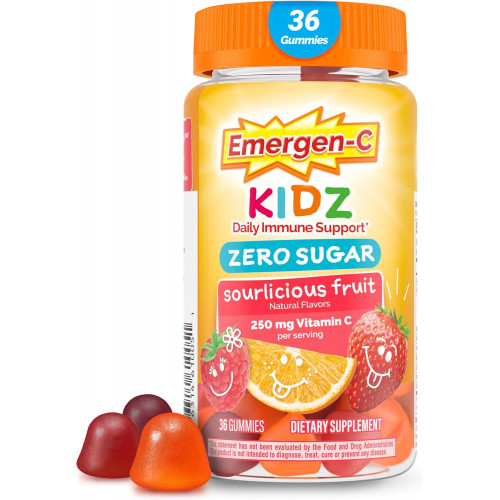 Emergen-C Zero Sugar Immune Support Kidz Gummies 36 шт Emergen-C Zero Sugar Immune Support Kidz Gummies 36 шт