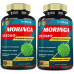 2 упаковки капсул Moringa 8530 мг, запас на 4 місяці з куркумою, ашвагандою, імбиром, солодкою, чорним перцем | Підтримка імунітету, підсилення енергії | Добавки з листя олійної трави 2 упаковки капсул Moringa 8530 мг, запас на 4 місяці з куркумою, ашвагандою, імбиром, солодкою, чорним перцем | Підтримка імунітету, підсилення енергії | Добавки з листя олійної трави