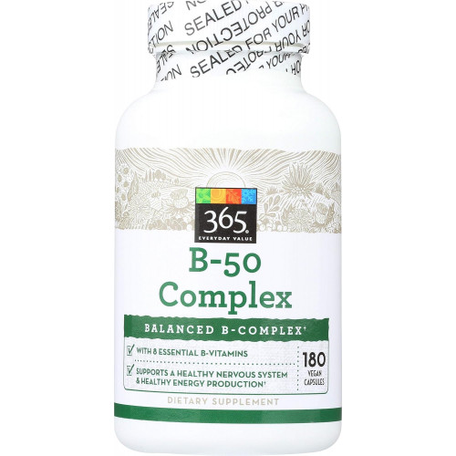 365 повсякденної вартості, B – 50 Complex, 180 ct 365 повсякденної вартості, B – 50 Complex, 180 ct