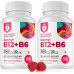 ДОКТОР. Вітамін B6 B12 B12 Gummies для дорослих та дітей-без цукру 2000 мкг метил B-12 та 32 мг B-6-без глютену, не-гмо, веганські суміші-комплекс, що ароматизована з малинами, вітаміни, вітаміни, вітаміни, вітаміни, вітаміни ДОКТОР. Вітамін B6 B12 B12 Gummies для дорослих та дітей-без цукру 2000 мкг метил B-12 та 32 мг B-6-без глютену, не-гмо, веганські суміші-комплекс, що ароматизована з малинами, вітаміни, вітаміни, вітаміни, вітаміни, вітаміни