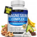Magnesium Complex Supplement 8 Elemental Magnesium 1000mg - Magnesium Glycinate, Citrate, Malate, Taurate, Chelated for Easy Absorption for Kostes, Muscle, Recovery, Energy, Vegan Non-GMO 90 Capsules