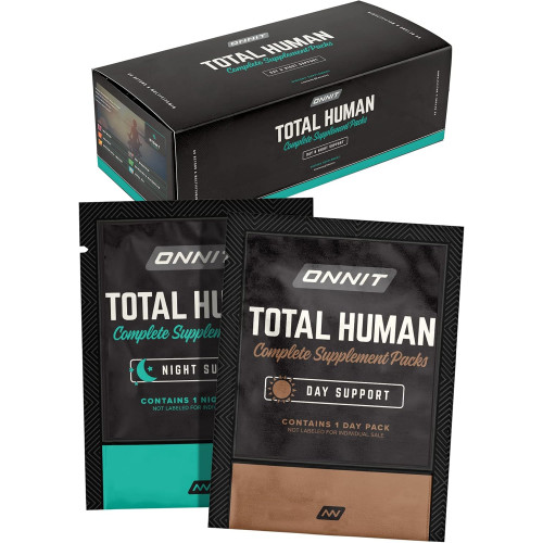 ONNIT Total Human Day and Night Vitamin Packs для чоловіків і жінок, капсули, 30-денний запас - мультивітаміни для дорослих ONNIT Total Human Day and Night Vitamin Packs для чоловіків і жінок, капсули, 30-денний запас - мультивітаміни для дорослих