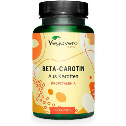 Бета-каротин (Beta Carotene) 7 мг Vegavero - 180 капсул