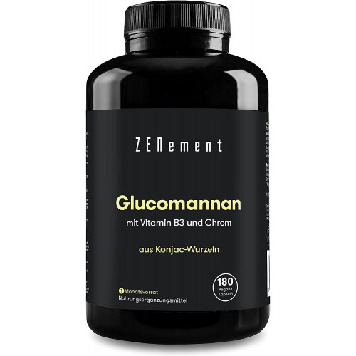 Глюкоманнан (Glucomannan) 4200 мг Zenement - 180 капсул Глюкоманнан (Glucomannan) 4200 мг Zenement - 180 капсул