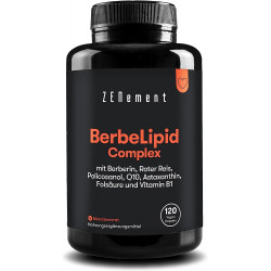 Комплекс BerbeLipid (берберин, червоним рисом, полікозанолом, Q10, B1,) Zenement - 120 капсул
