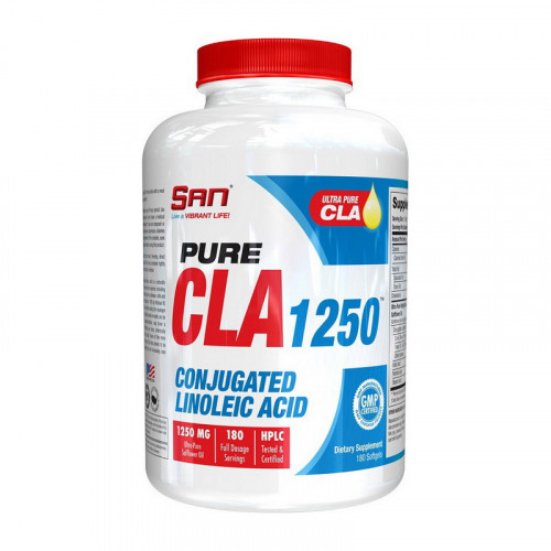 SAN, Pure CLA 1250, 180 капсул SAN, Pure CLA 1250, 180 капсул