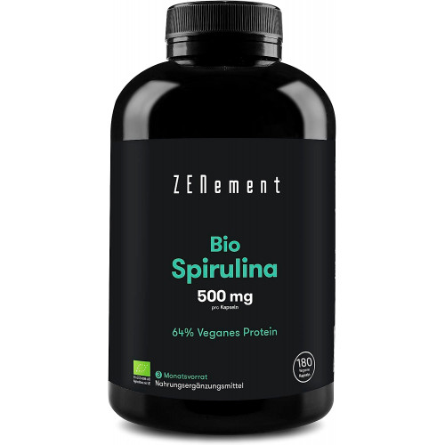 Спіруліна (Spirulina) 500 мг Zenement - 180 капсул Спіруліна (Spirulina) 500 мг Zenement - 180 капсул