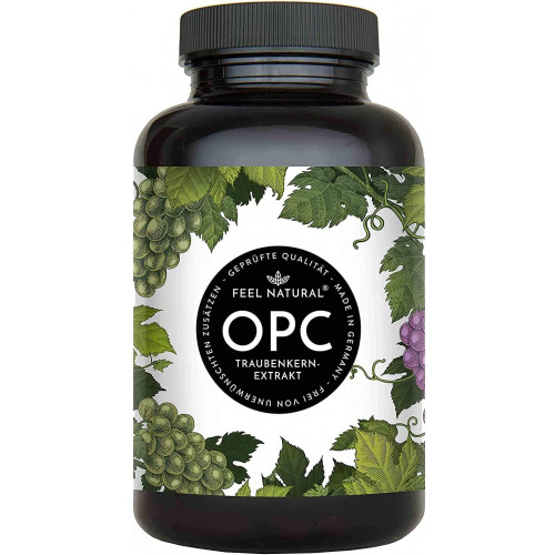 Екстракт виноградних кісточок OPC 1000 мг Feel Natural - 180 капсул Екстракт виноградних кісточок OPC 1000 мг Feel Natural - 180 капсул