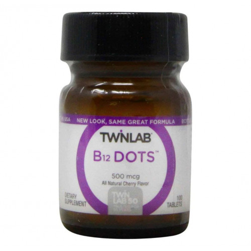 Twinlab, B-12 500 мкг 100 пігулок Twinlab, B-12 500 мкг 100 пігулок