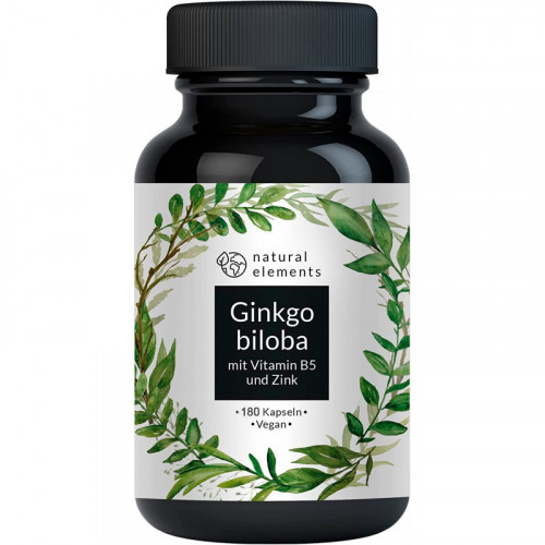 Гінкго білоба - 5000 мг Natural Elements - 180 капсул