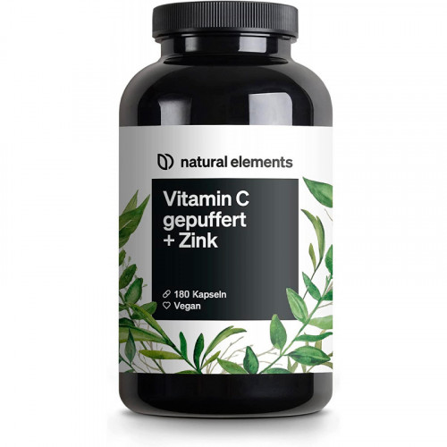 Вітамін С 1000 мг + 15 мг цинку Natural Elements - 180 капсул Вітамін С 1000 мг + 15 мг цинку Natural Elements - 180 капсул