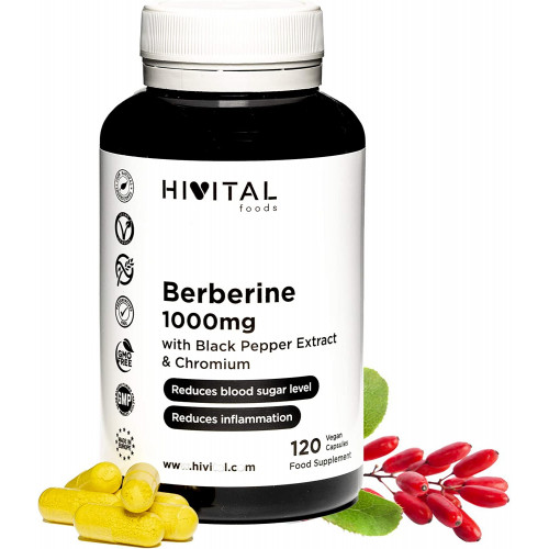 Берберин 1000 мг Hivital Foods - 120 капсул Берберин 1000 мг Hivital Foods - 120 капсул