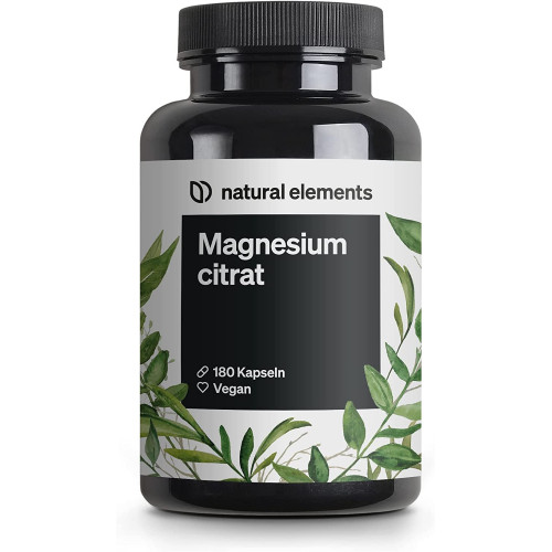 Цитрат магнію преміум-класу 2320 мг Natural Elements - 180 капсул Цитрат магнію преміум-класу 2320 мг Natural Elements - 180 капсул