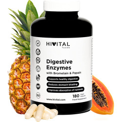 Травні ферменти Hivital Foods - 180 капсул