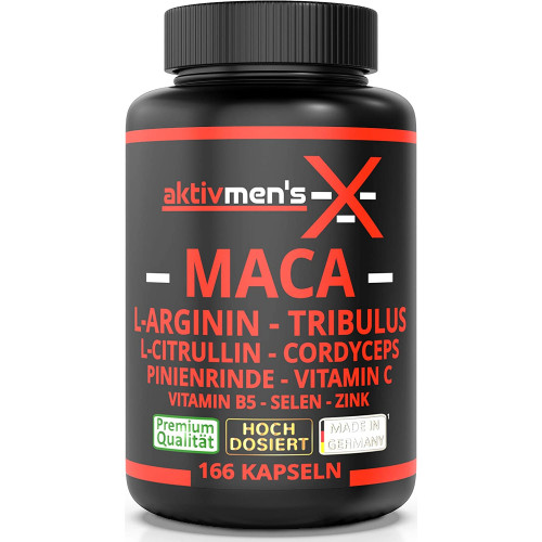 Мака 666 мг Aktivmen's X MACA BLACK - 166 капсул Мака 666 мг Aktivmen's X MACA BLACK - 166 капсул