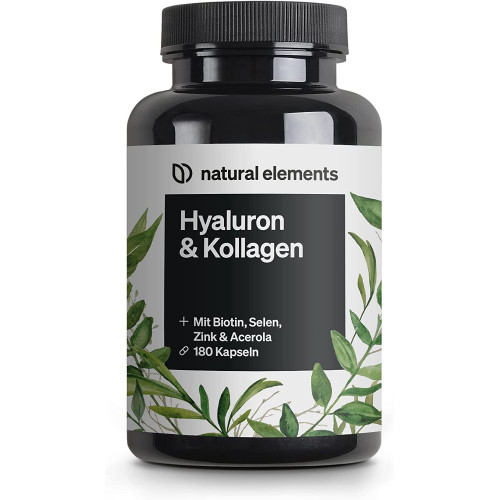 Колагеновий комплекс гіалуронової кислоти Natural Elements - 180 капсул