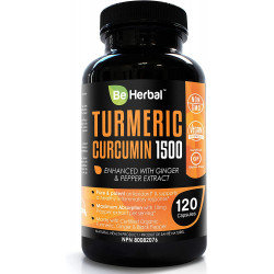 Куркумін 1500 мг BE HERBAL - 120 капсул