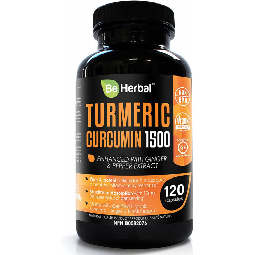 Куркумін 1500 мг BE HERBAL - 120 капсул