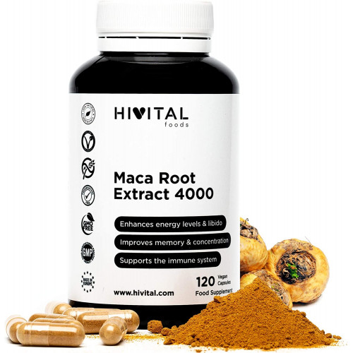 Мака 4000 мг Hivital Foods - 120 капсул